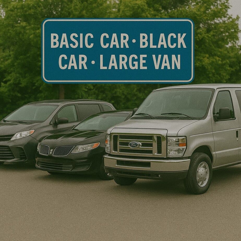 Mankato to MSP with Basic, Black & Large Van Service