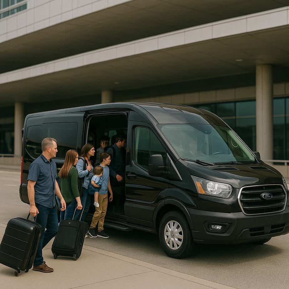 MSP to Eau Claire group ride van service