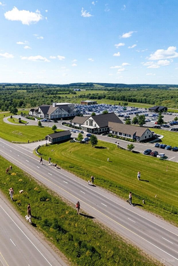 A wayside rest for people and pets on our way to Ely, MN