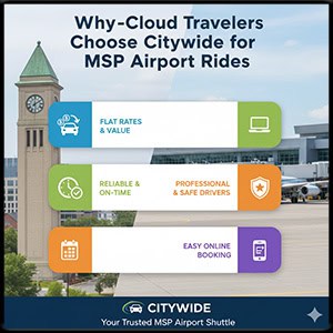 Why St. Cloud Travelers Choose Citywide for MSP Airport Rides