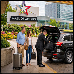 Chauffeur service at Mall of America