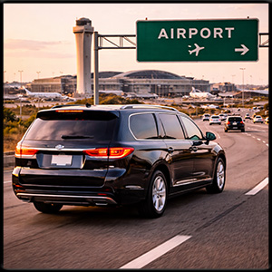 Driving to the airport