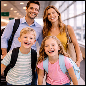 Happy family ride service