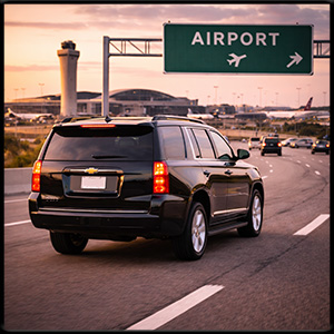 Private ride to the airport