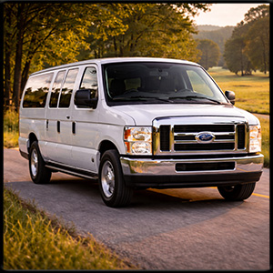 large van airport service
