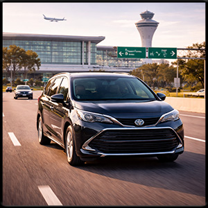 mini van ride to the airport